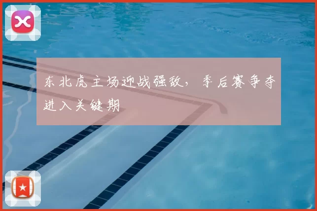 东北虎主场迎战强敌，季后赛争夺进入关键期