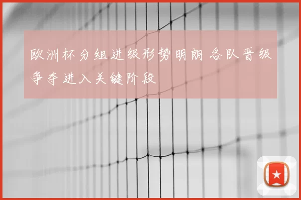 欧洲杯分组进级形势明朗 各队晋级争夺进入关键阶段